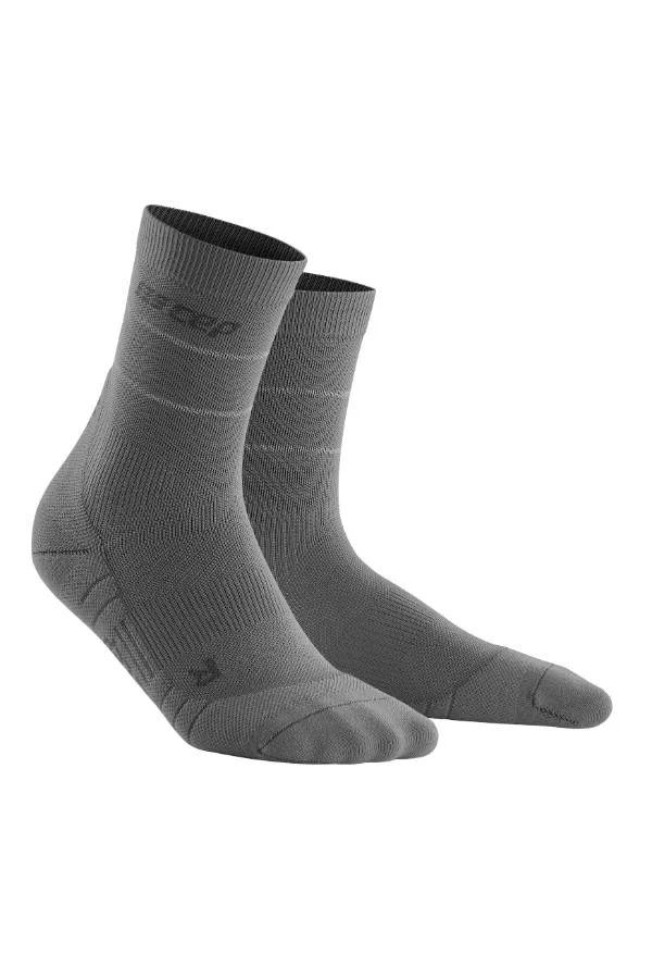 CEP CEP - Reflective Compression Socks Mid Cut Grey Men